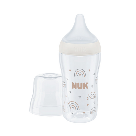 Biberon Perfect Match, M, Curcubeu, + 3 luni, 260 ml, Nuk 694708