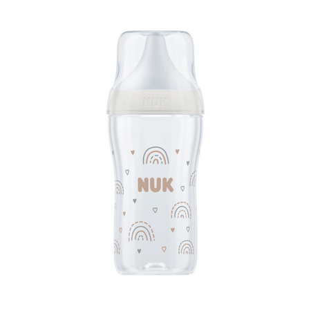 Biberon Perfect Match, M, + 3 luni, Curcubeu, 260 ml, Nuk