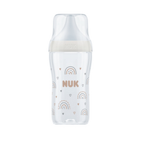 Biberon Perfect Match, M, Curcubeu, + 3 luni, 260 ml, Nuk