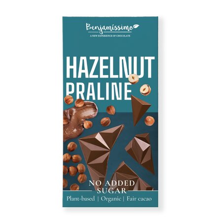 Ciocolata Bio Praline, 60 g, Benjamissimo