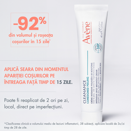 Crema intensiva impotriva cosurilor Comedomed Peeling Cleanance, 40 ml, Avene 695038