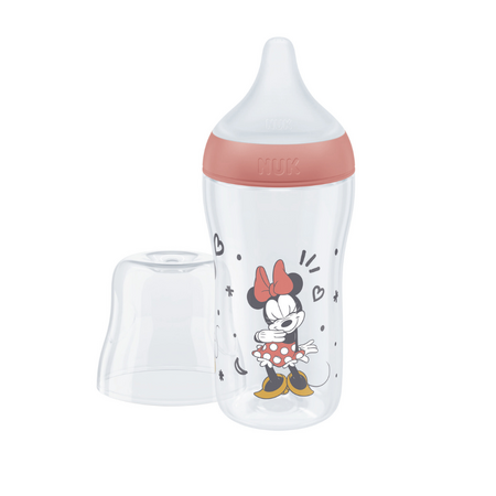 Biberon Perfect Match, Rosu, Minnie, + 3 luni, 260 ml, Nuk 694720