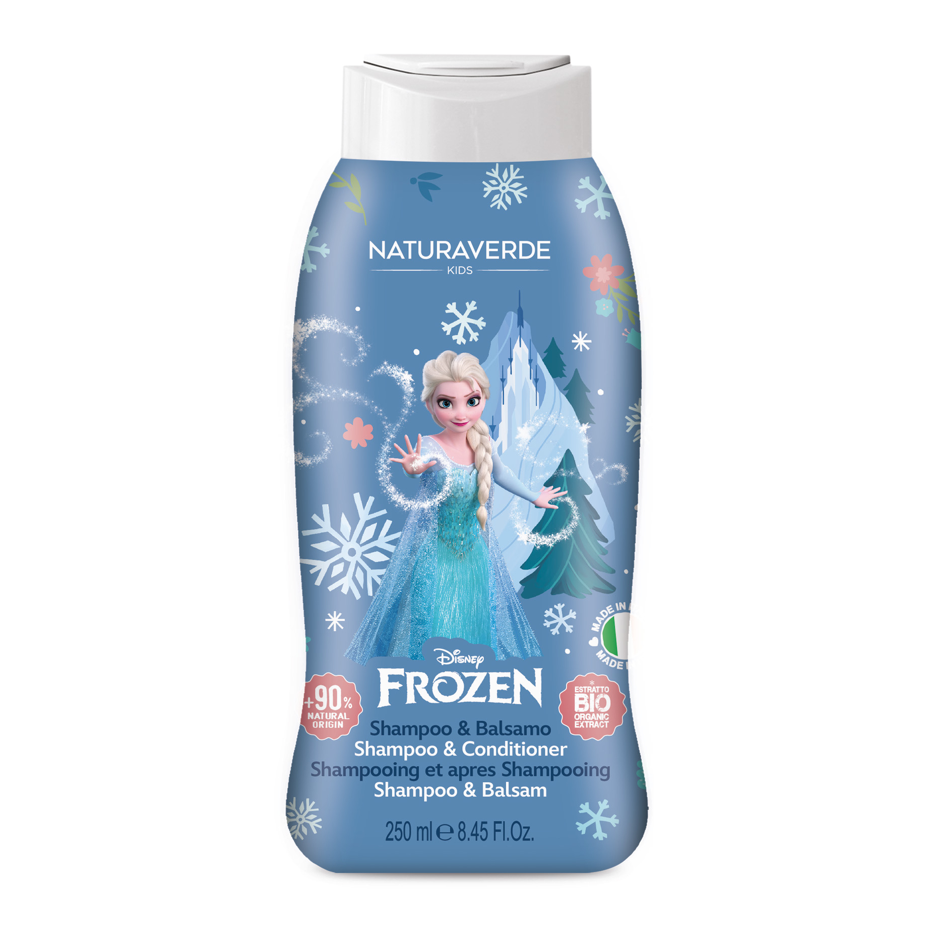 Sampon si balsam pentru copii Frozen, 3 ani+, 250 ml, Naturaverde