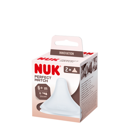 Tetina din silicon Perfect Match, + 6 luni, 2 bucati, Nuk