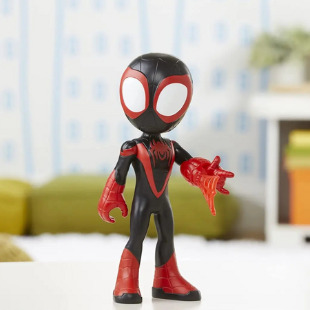 Figurina Marvel Spidey Prietenii Extraordinari, 22.8 cm, Miles Morales, Spider-Man, 3 ani+, Hasbro 695305
