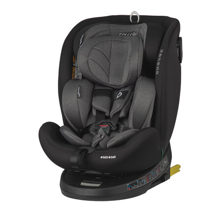 Scaun auto iSize Nova, 40-150 cm, Diamond Black, Coccolle