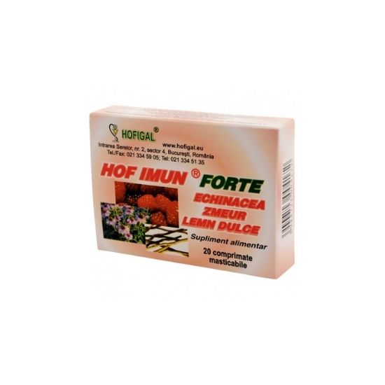 Imun forte, 20 comprimate, Hofigal