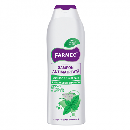 Sampon antimatreata cu busuioc si cimbrisor, 400 ml, Farmec