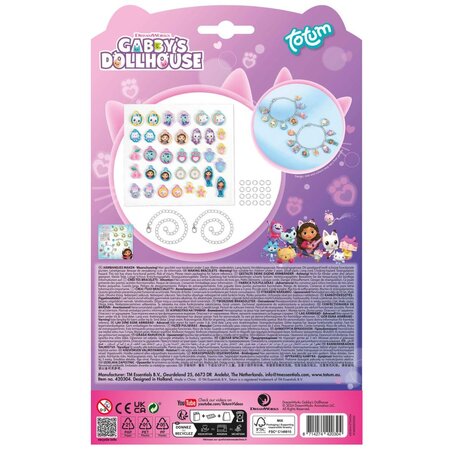 Set bratari cu pandantive Gabby's Dollhouse, Totum 695098