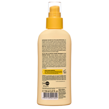Ulei de corp cu protectie solara antioxidant Spf 30 Solar, 150 ml, Viorica 695293
