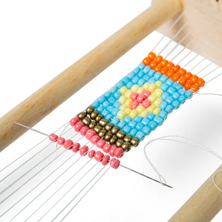 Kit de tesut cu margele, 5 ani+, Bigjigs 695391