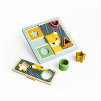 Puzzle cu sortator forme, Animalute, 12 luni+, BigJigs