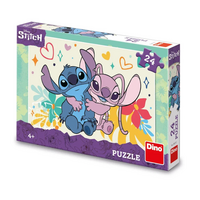 Puzzle, Stitch si Angel, +4 ani, 24 piese, Dino Toys