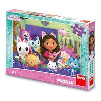 Puzzle, Gabby si ora de muzica, 5-8 ani, 100 piese, Dino Toys