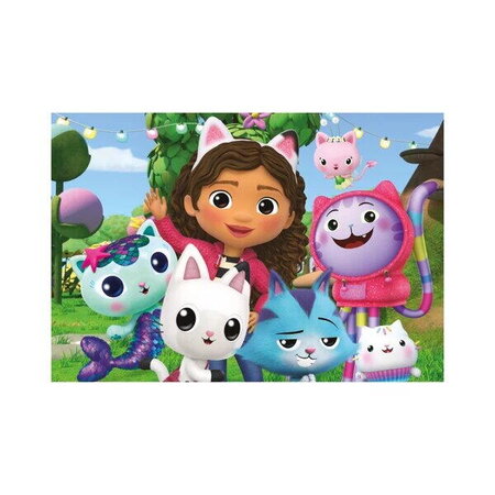 Puzzle, Casa de papusi a lui Gabby, +4 ani, 24 piese, Dino Toys 695466