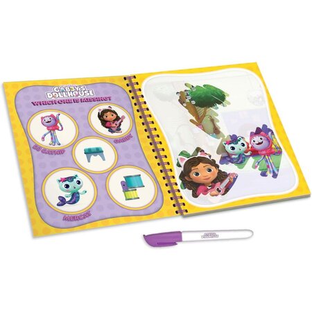 Carte de colorat Waterbook, Gabby's Dollhouse, +3 ani, Lisciani 695509