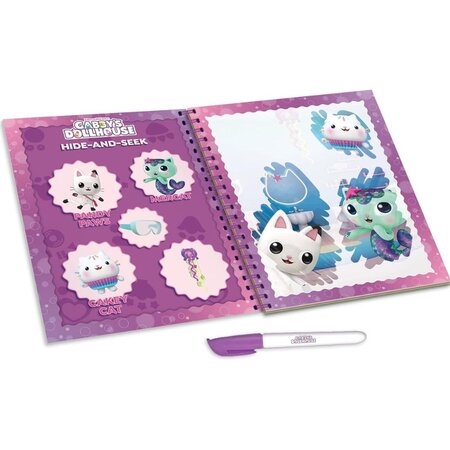 Carte de colorat Waterbook, Gabby's Dollhouse si pisicute, +3 ani, Lisciani 695517