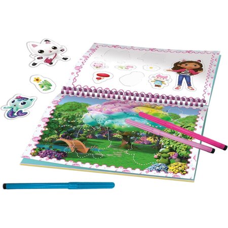 Set de colorat si desenat, Gabby's Dollhouse, +3 ani, Lisciani 695553
