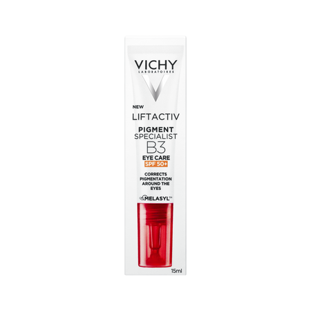 Crema cu efect antirid pentru conturul ochilor cu SPF 50+ Liftactiv B3, 15 ml, Vichy