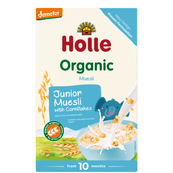 Musli cu multicereale si fulgi de porumb, +10 luni, 250gr, Holle Baby Food