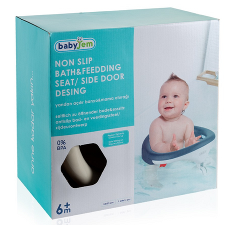 Scaun de baie pentru bebelusi Bath and Feeding, Maro, 6 luni+, BabyJem 695913