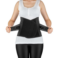 Centura abdominala post-natala reglabila, L-XL, Negru, BabyJem