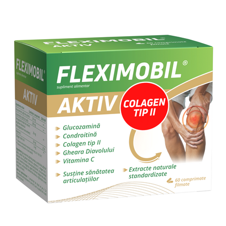 Pachet Fleximobil Aktiv, 2 x 60 comprimate filmate, Fiterman Pharma 695983