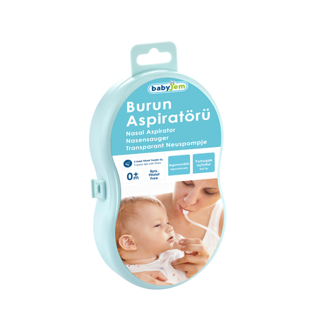 Aspirator nazal manual cu filtru Baby Clean, 0 luni+, BabyJem