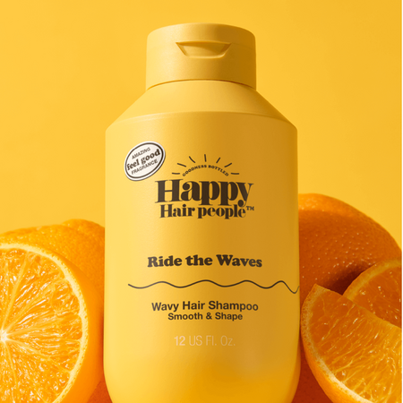 Sampon cu ulei de portocale pentru par ondulat, 355 ml, Happy Hair People 696149