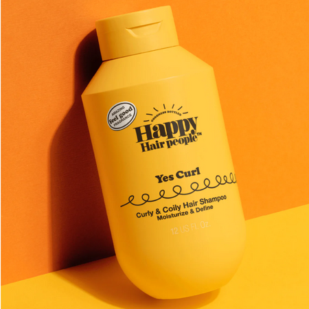 Sampon hidratant cu ulei de portocale pentru par cret si ondulat, 355 ml, Happy Hair People 696154