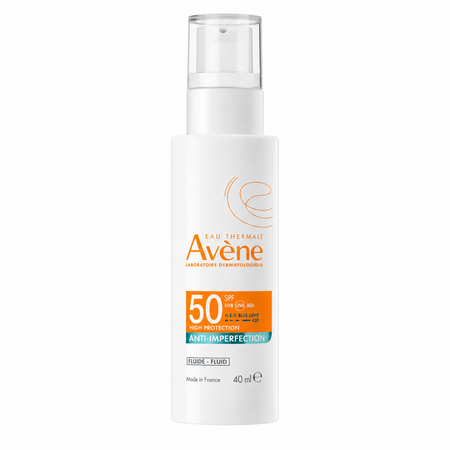 Fluid anti-imperfectiuni cu SPF 50+ pentru ten sensibil cu imperfectiuni, 40 ml, Avene