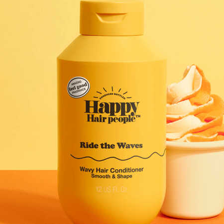 Balsam cu Ulei de Cocos si Portocale pentru par ondulat, 355 ml, Happy Hair People 696187