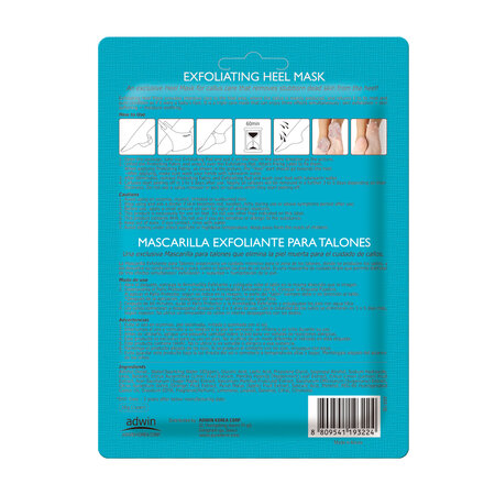 Masca exfolianta  pentru calcaie, 1 pereche, Purederm 696215