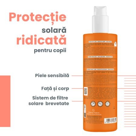 Spray cu protectie solara pentru copii SPF 50+, 400 ml, Avene 696211