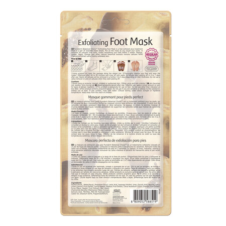Masca exfolianta + Tratament picioare pentru indepartarea calusului, 1 pereche, Purederm 696217