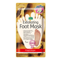 Masca exfolianta + Tratament picioare pentru indepartarea calusului, 1 pereche, Purederm