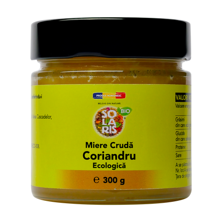 Miere eco cruda Coriandru, 300 g, Solaris