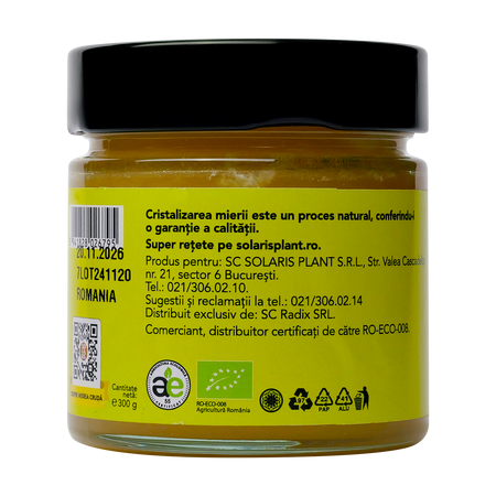 Miere eco cruda Coriandru, 300 g, Solaris 696243