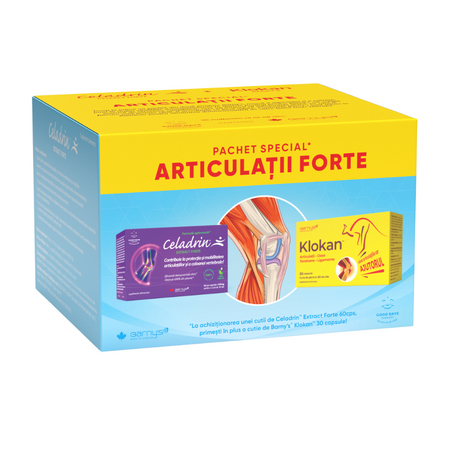 Pachet Klokan 30 capsule + Celadrin Extract Forte 500 mg 60 capsule, Good Days Therapy