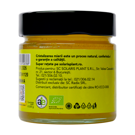 Miere Eco cruda Salcam, 300 g, Solaris 696263