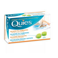 Dopurile de urechi din silicon pentru inot, 3 perechi, Quies