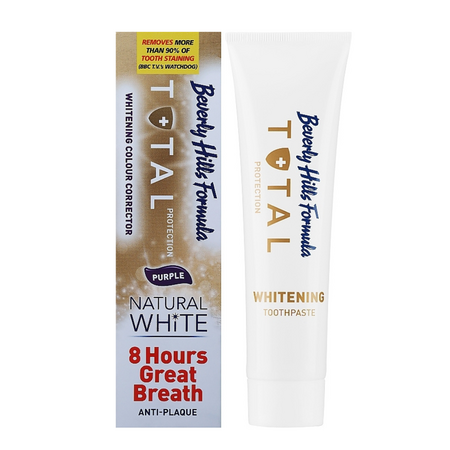 Pasta de dinti pentru albire, Natural White Total Protection, 100 ml, Beverly Hills Formula 696279