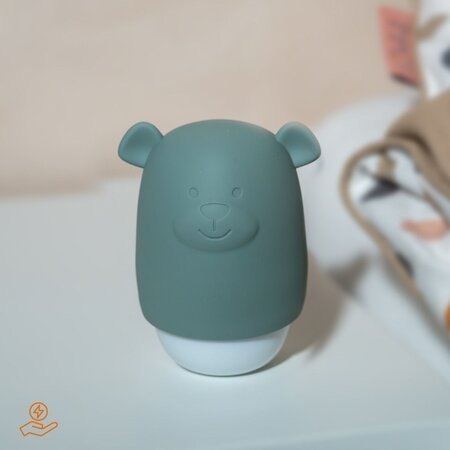 Lampa de veghe cu senzor de lumina, Verde, Benny the Bear, 10 luni+, Zazu Kids 696307