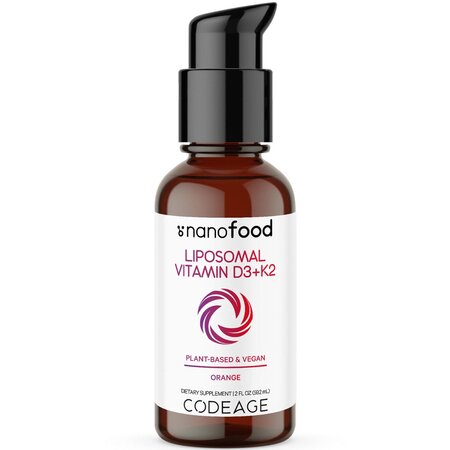 Vitamina D3+K2 Lipozomala CodeAge, portocala, 59.2 ml, GNC 696439