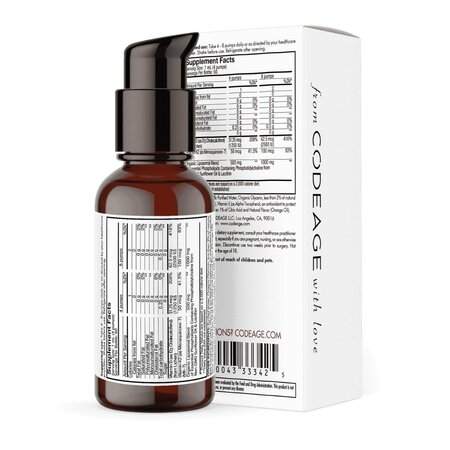 Vitamina D3+K2 Lipozomala CodeAge, portocala, 59.2 ml, GNC 696440
