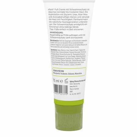 Crema hidratanta pentru picioare, 75 ml, Efasit 696453