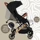 Carucior sport pentru copii Travel, Black, Appekids 696501