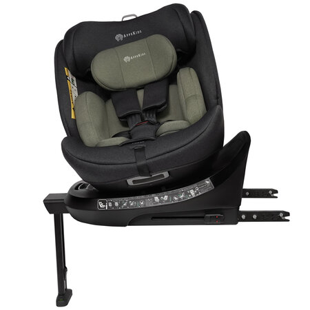 Scaun auto I-Size Pro Comfort, 40-150 cm, Green, Appekids