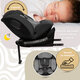 Scaun auto I-Size Rear-Facing 360 Pro Confort, 40-150 cm, Gey, Appekids 696520