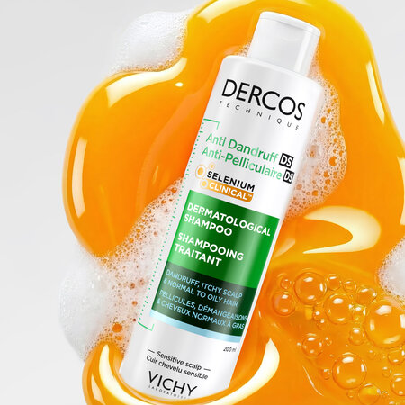 Sampon antimatreata pentru par normal spre gras Dercos, 200 ml, Vichy 816438